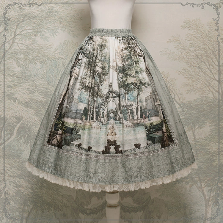 Fantasy Garden プリントスカート