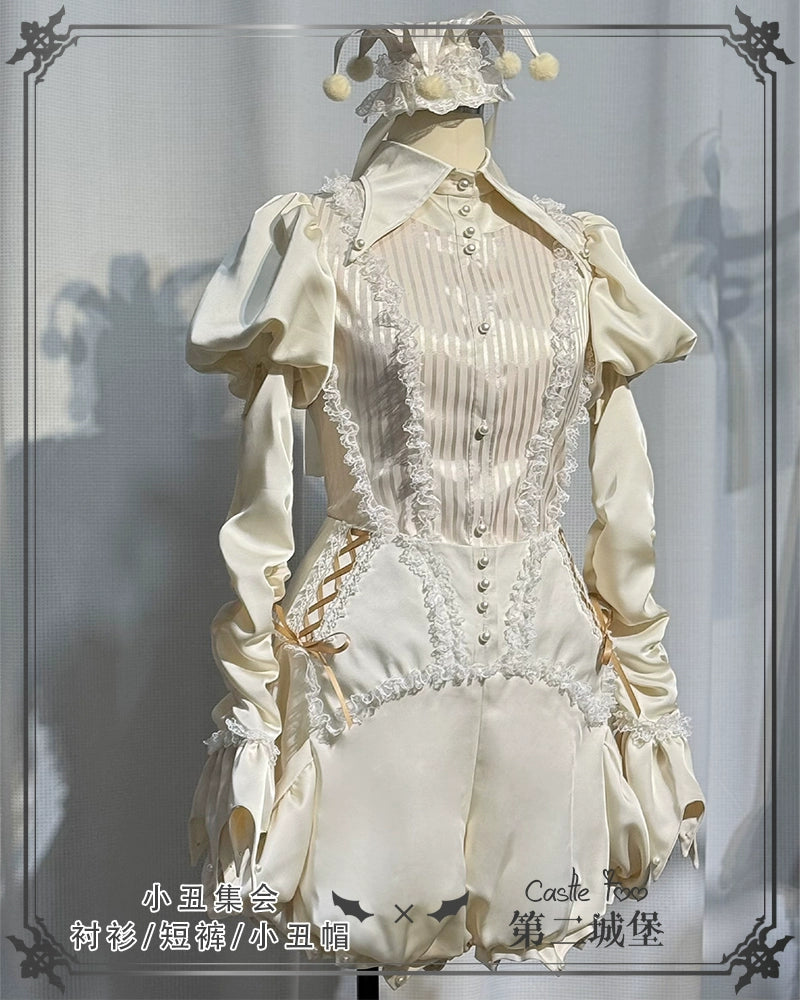 Clown Party 皇子系ブラウスとショートパンツのセットアップ