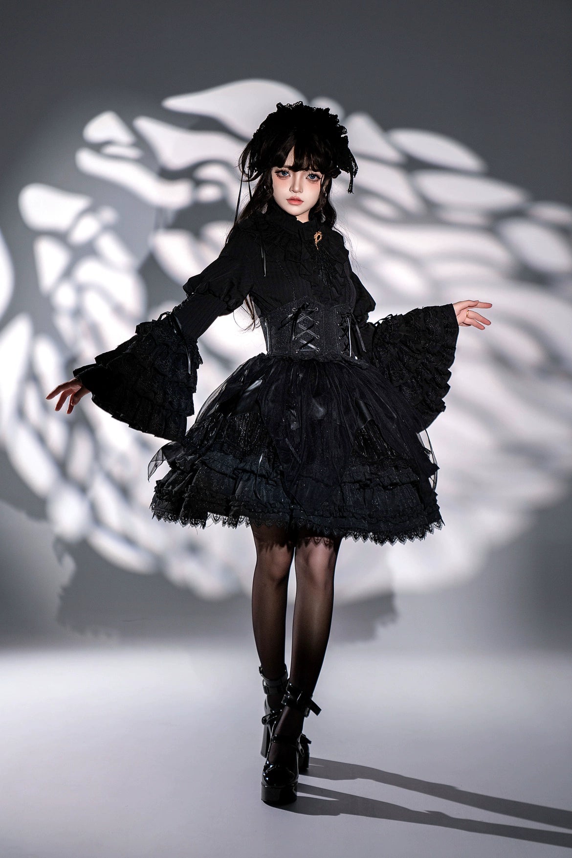【再販・受注予約8/14まで】Good and Evil Angel ティアードスカート