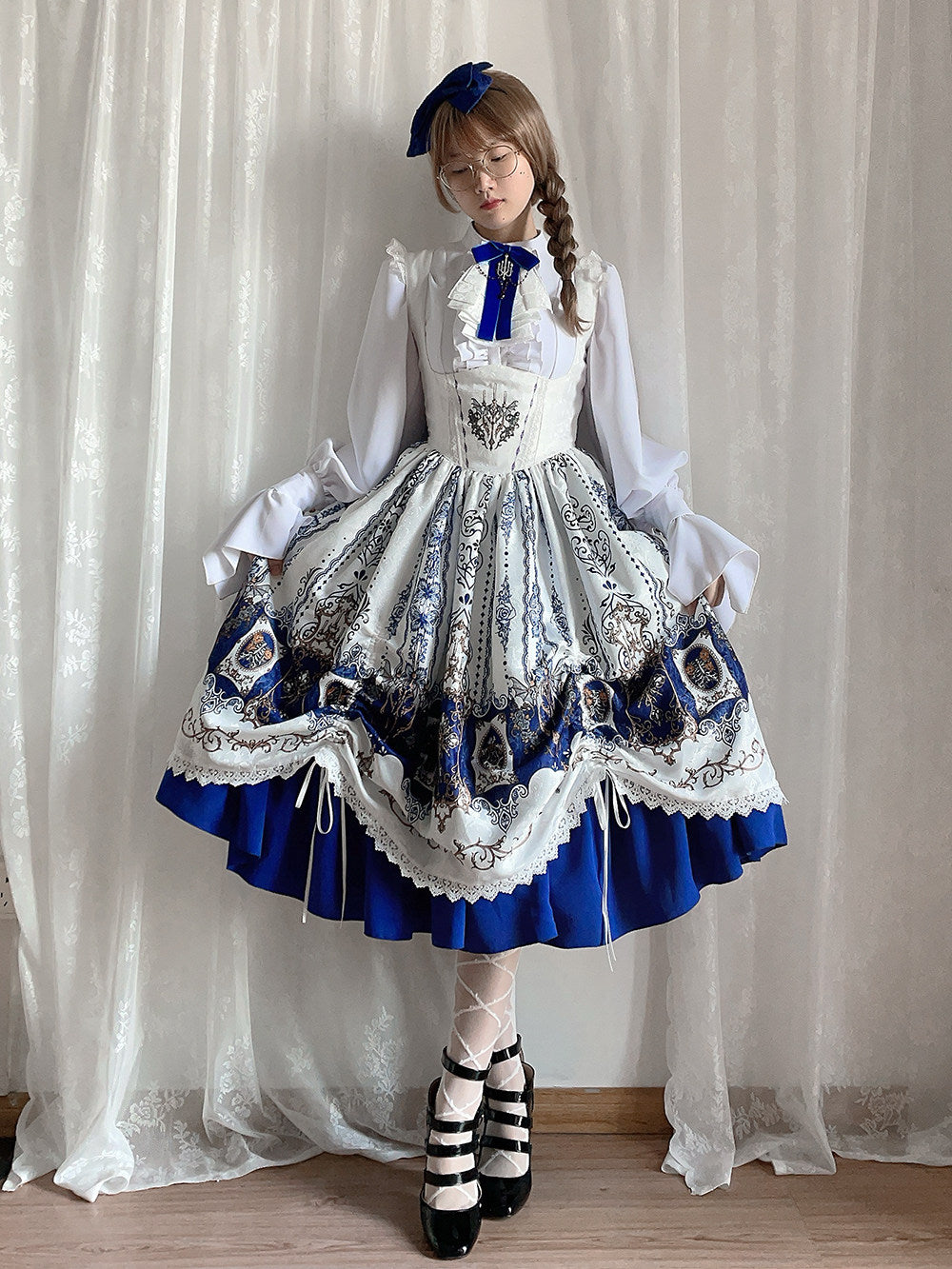 【受注予約1/18まで】Blood Night Lantern Master プリントジャンパースカート