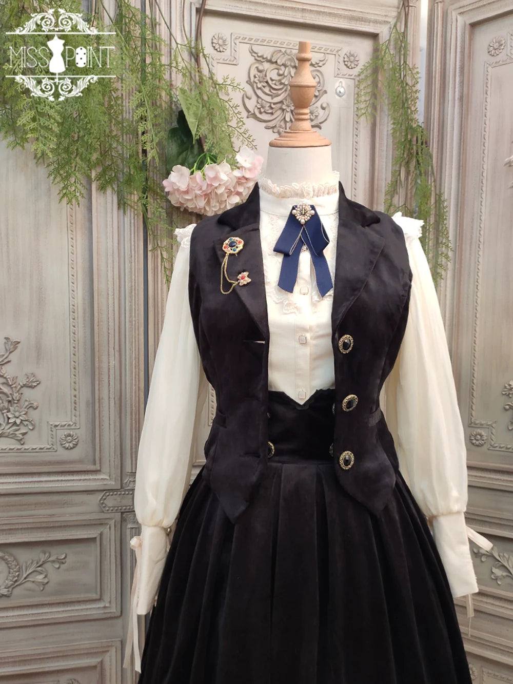 【予約販売】英国クラシカルロリィタ ベルベットベスト