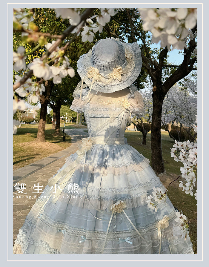 【受注予約4/28まで】Camellia Dream スクエアネックワンピース・ロング丈