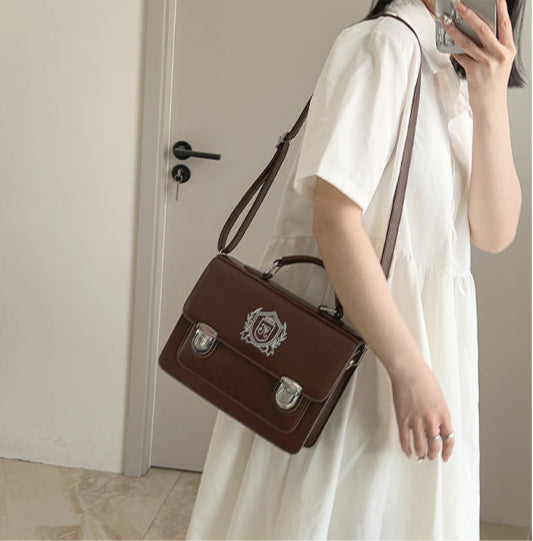 スクール風 ショルダーストラップ付3wayバッグ