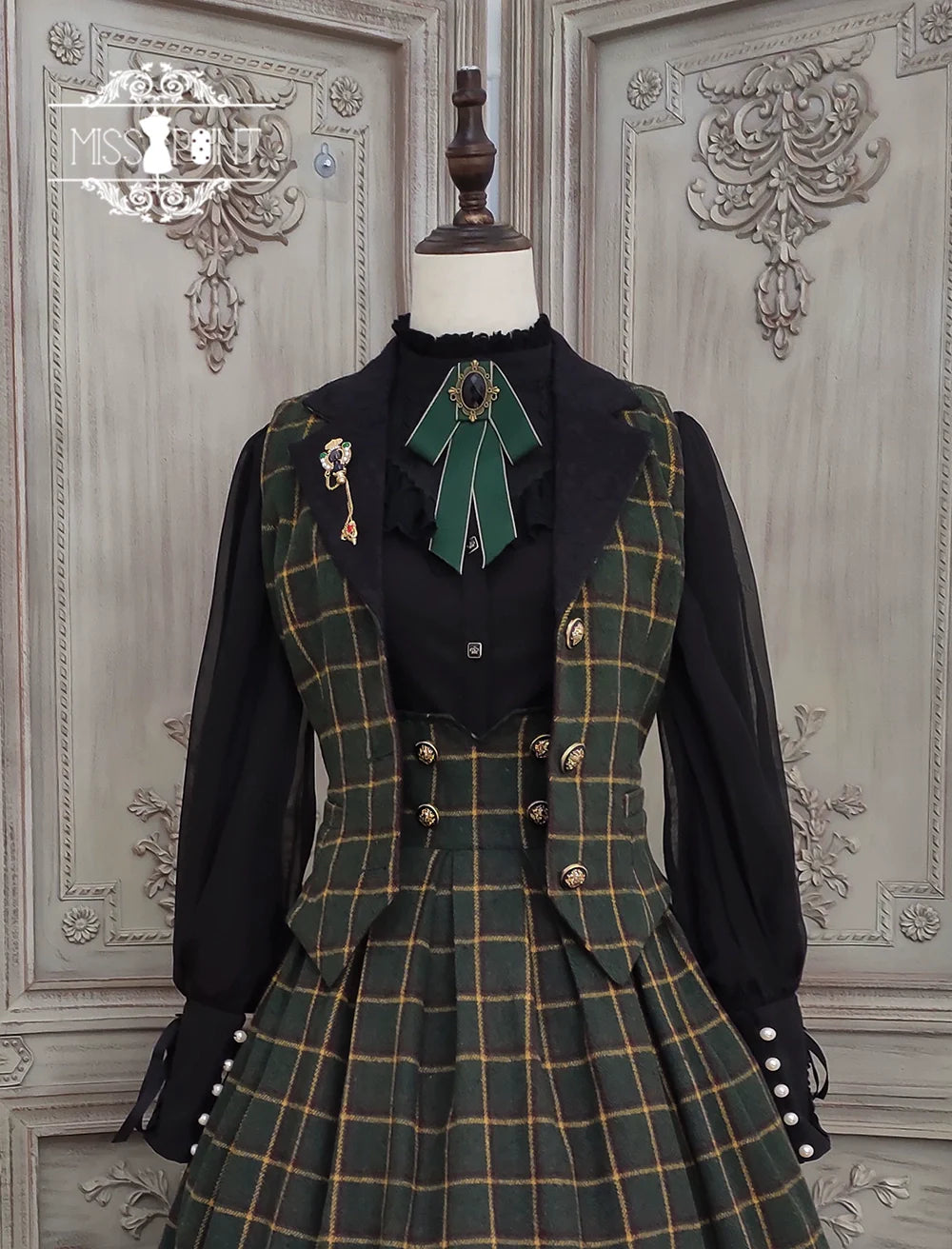 [Pre-order] British Classical Lolita Warm Check Vest