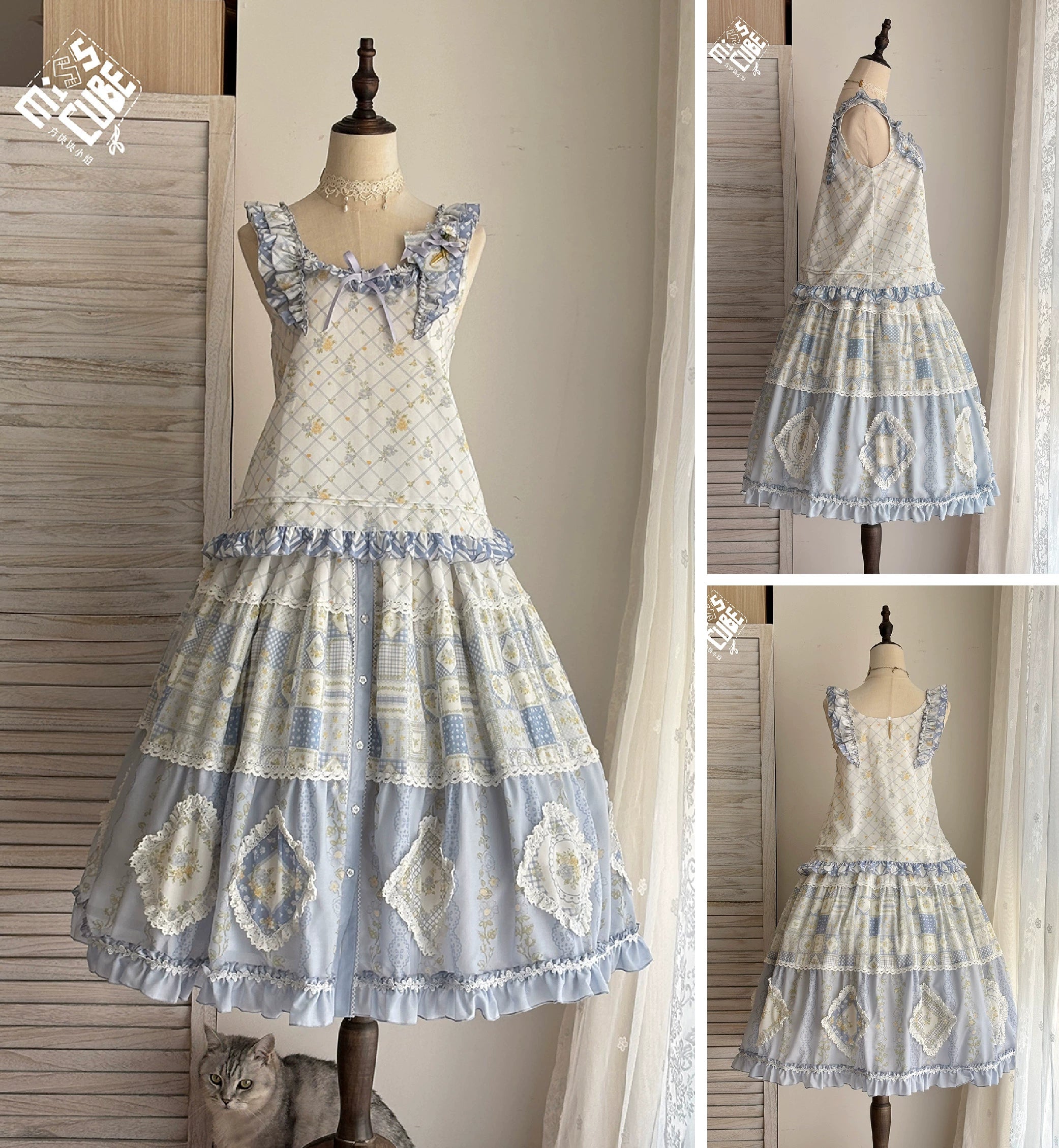 【予約販売】Pathwork Garden カントリー風プリントスカート
