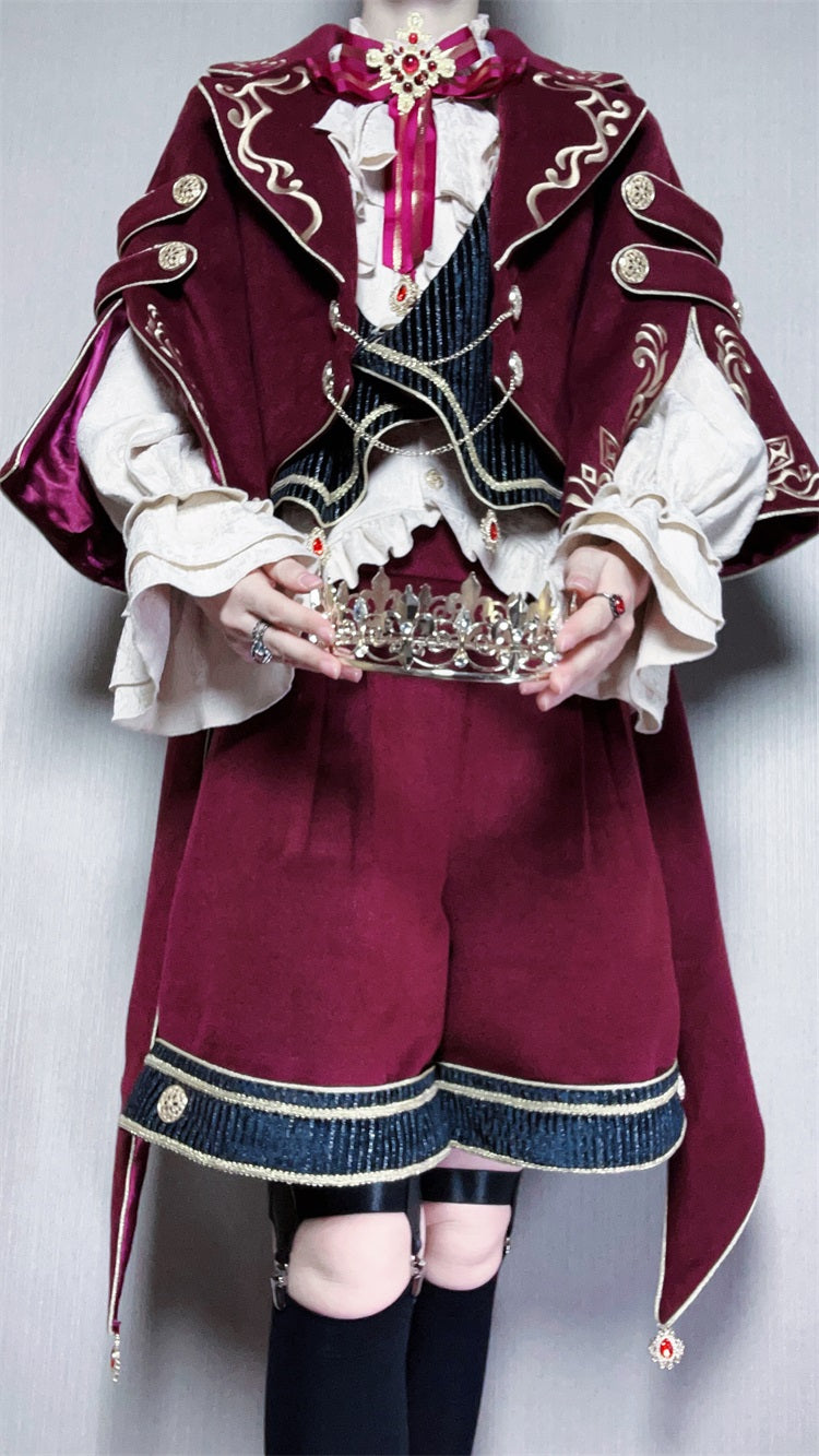 【予約販売】Red Wine 皇子系ショートパンツ3点セット