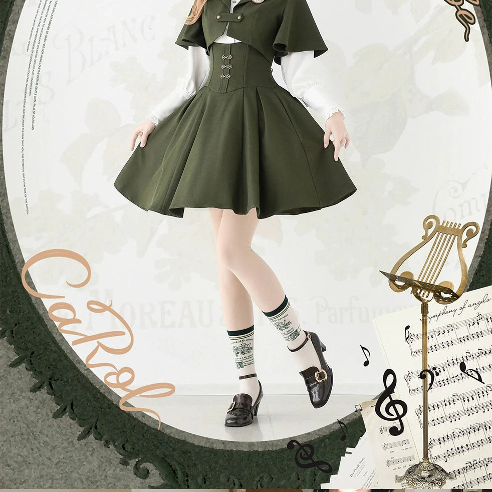 [Pre-order] Forest Carol Jumper Skirt - Short Length