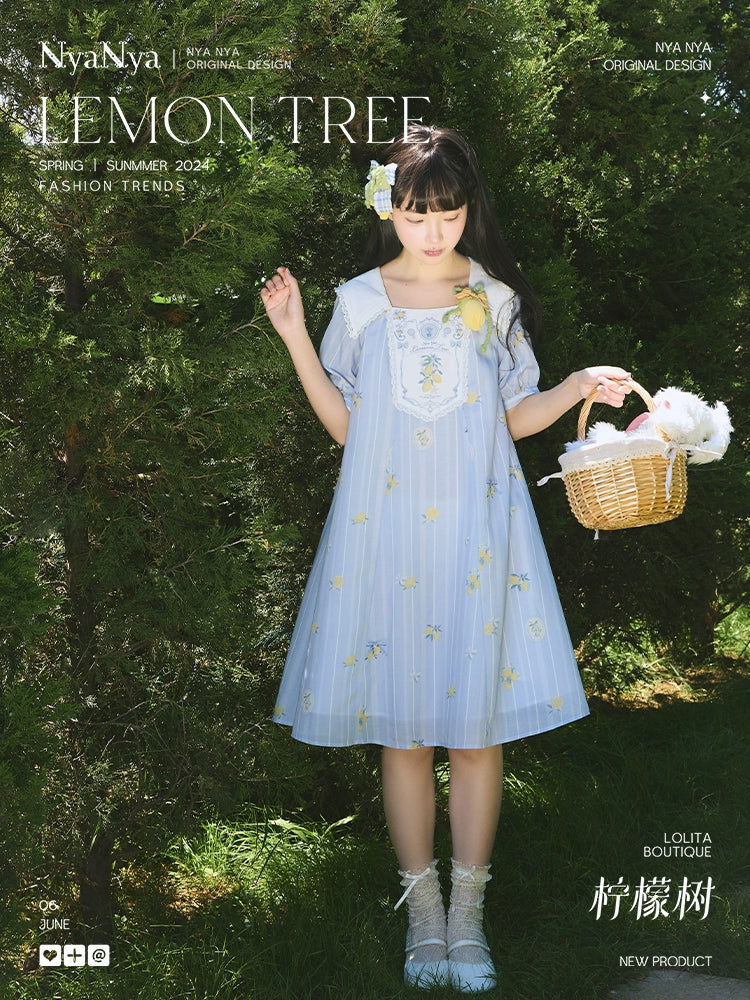 [Sales period ended] Lemon Tree Sailor Collar Dress