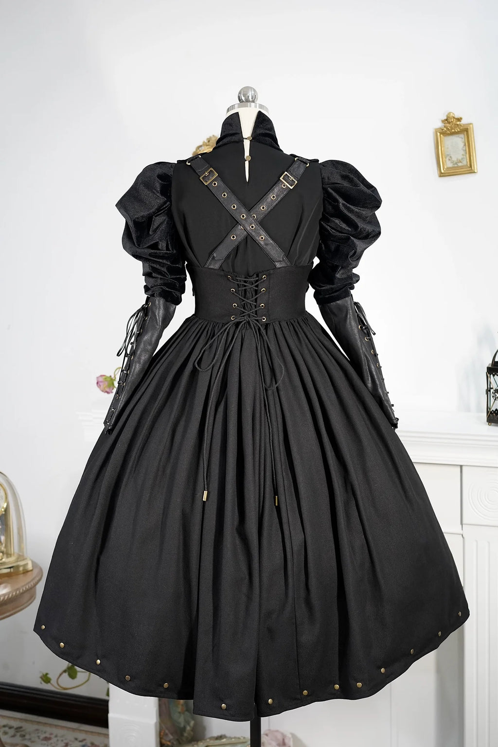 [Pre-order] Ghost Ship Faux Leather Top and Jumper Skirt