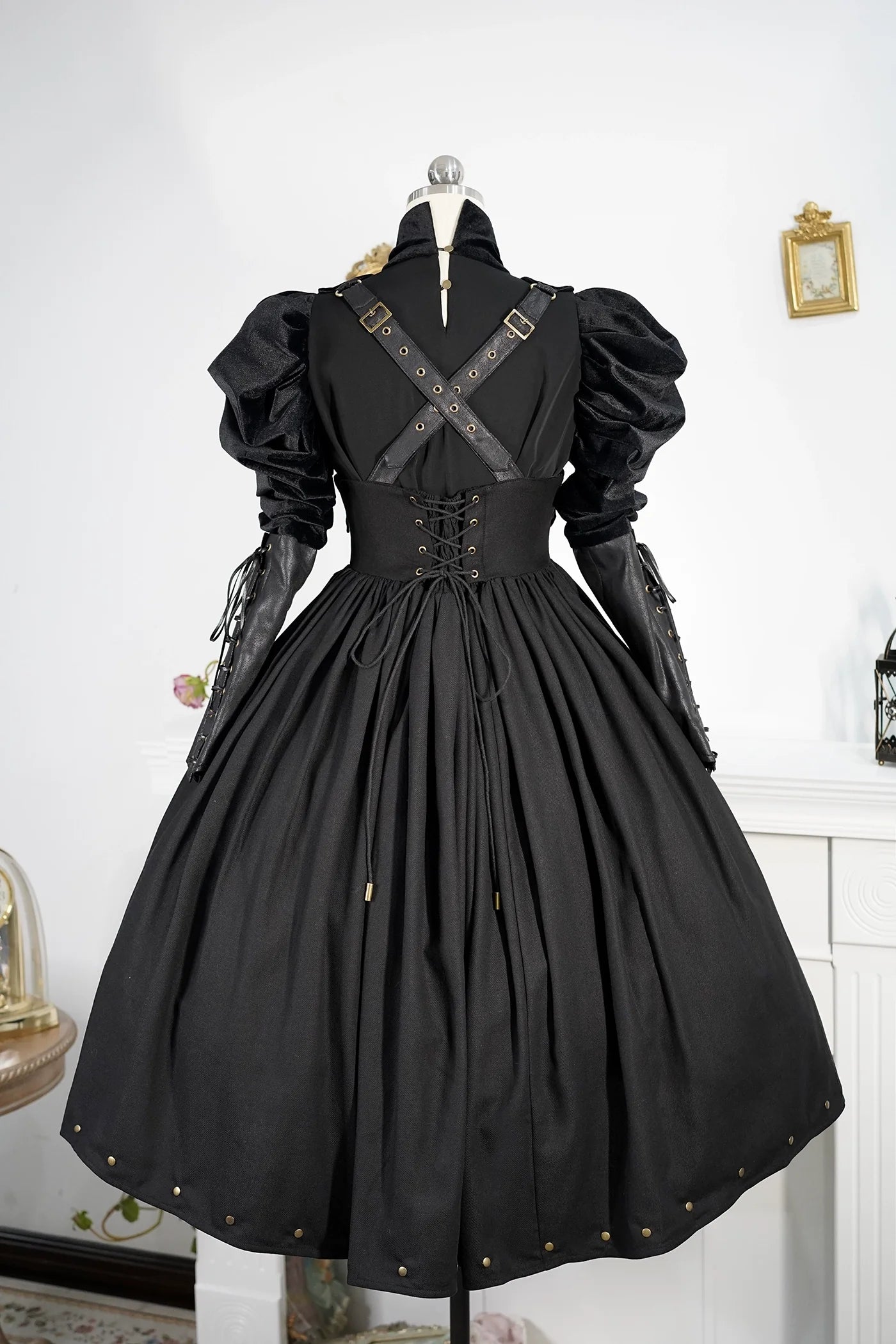 [Pre-order] Ghost Ship Faux Leather Top and Jumper Skirt