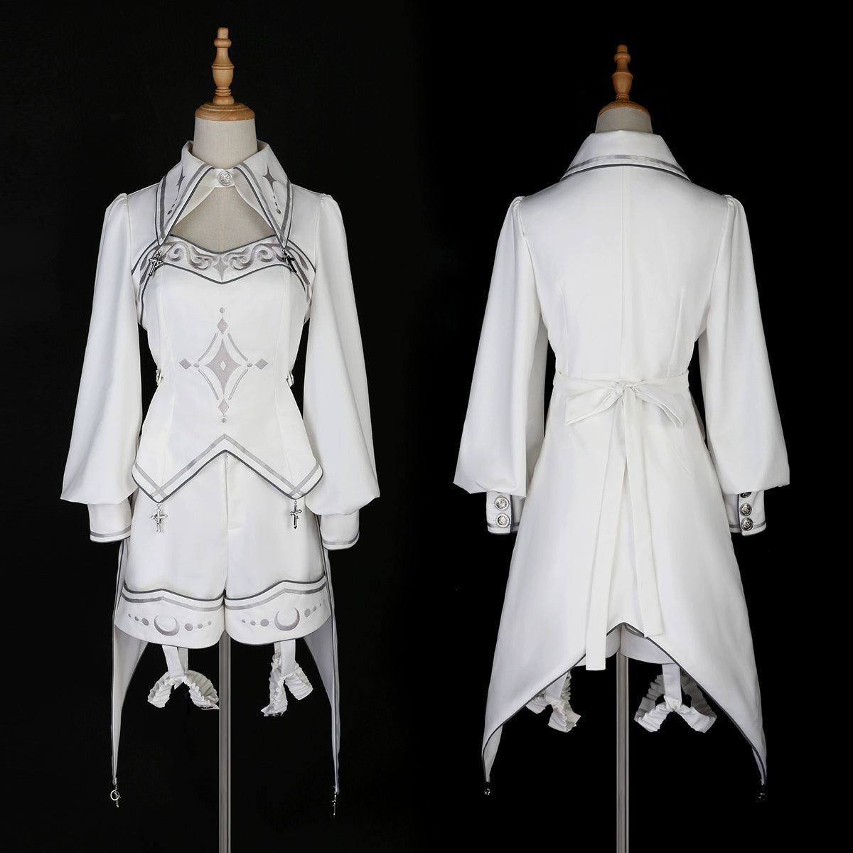 Diamond Embroidery Prince Lolita White Setup and Cape