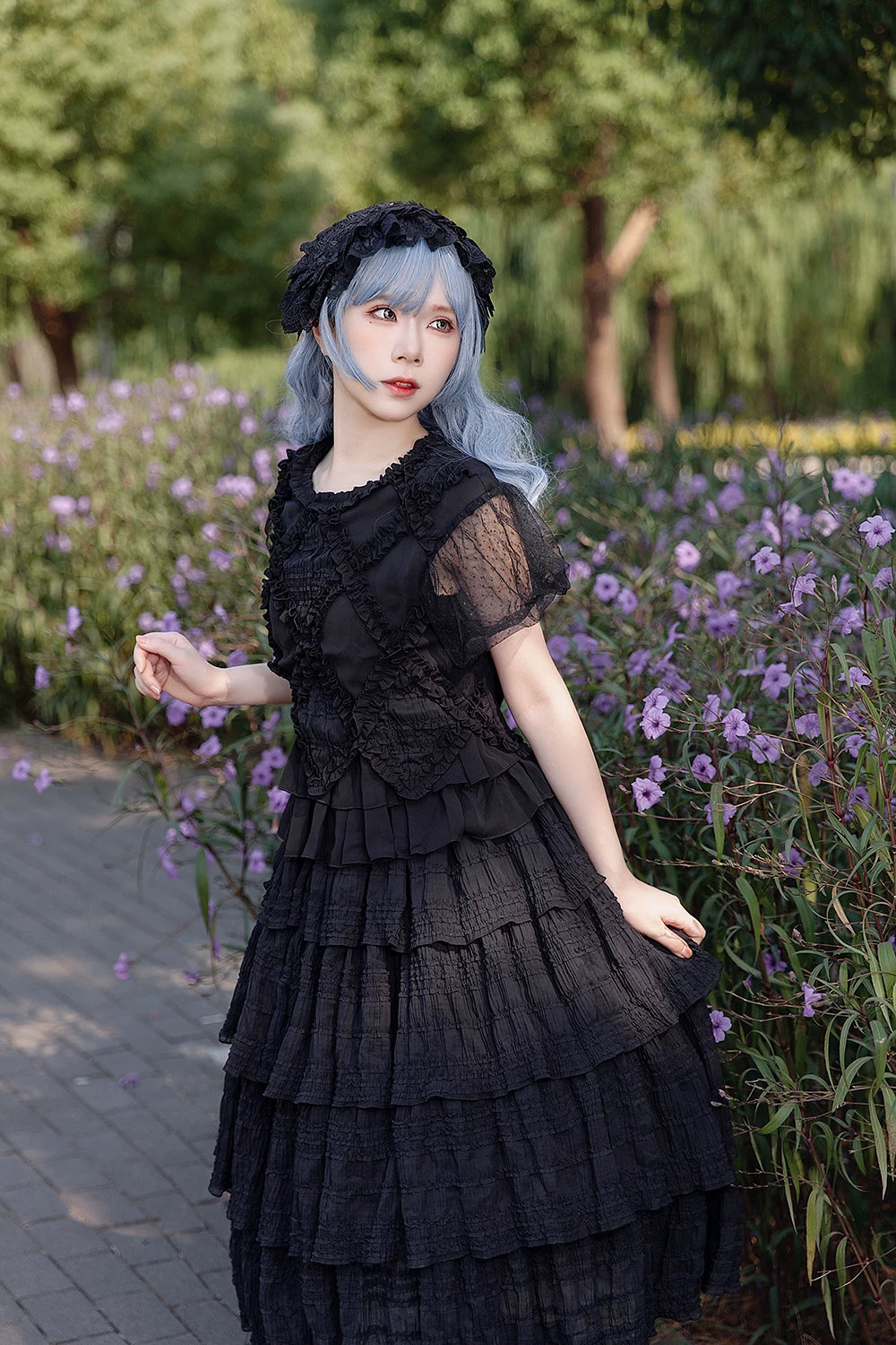 Midnight Grove レースフリルセットアップ