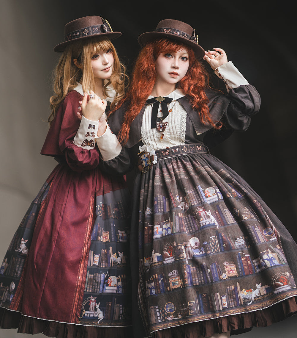 【受注予約11/6まで】German Bookcase ワンピース （ケープ付）