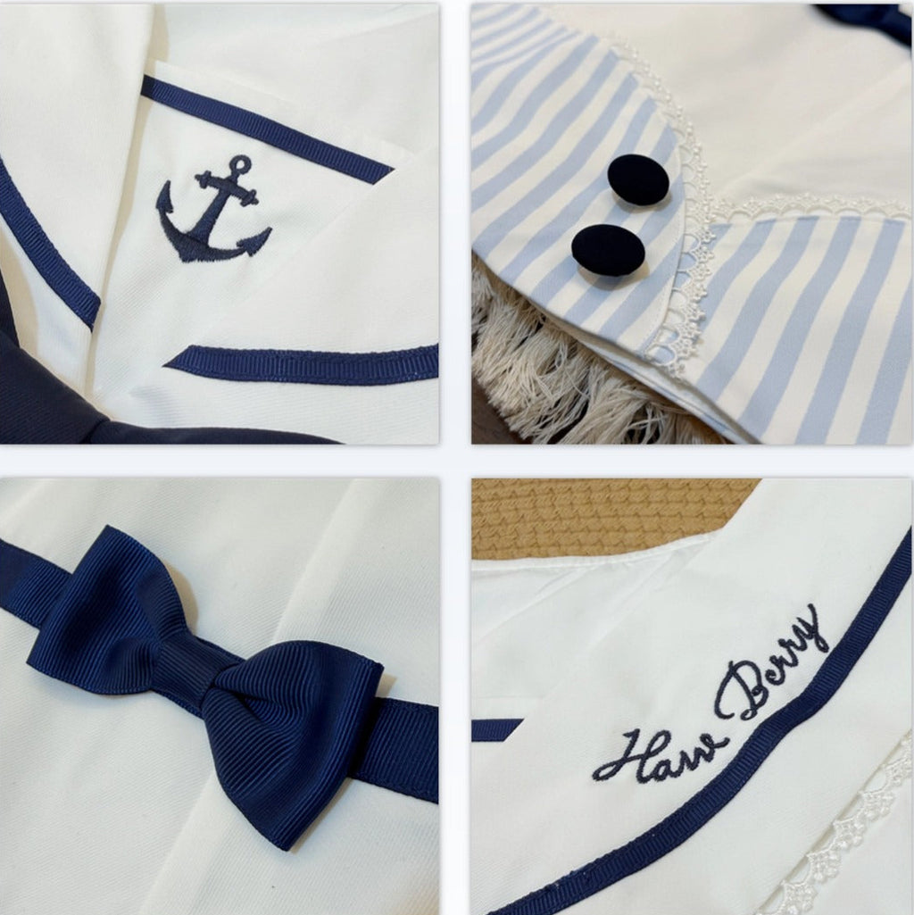 【受注予約7/30まで】Blue Sky Marine セーラーワンピース