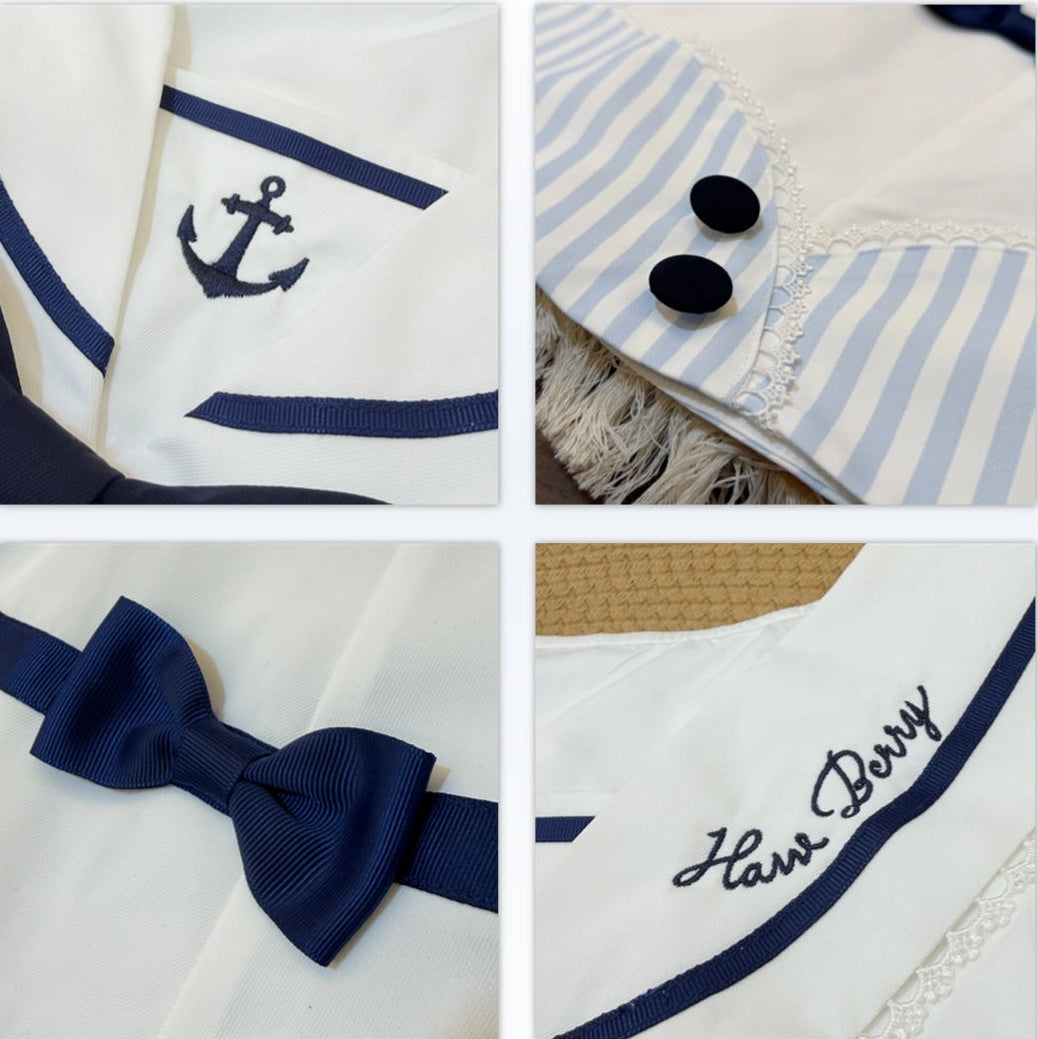 【受注予約7/30まで】Blue Sky Marine セーラーワンピース