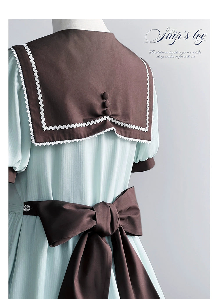 【受注予約7/23まで】Voyage Poem クラシカルマリンワンピース