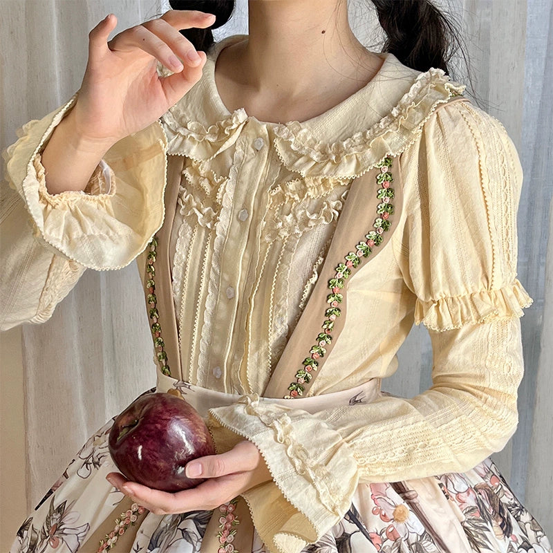 [Pre-orders until 2/26] Strawberry Manor Frill Blouse