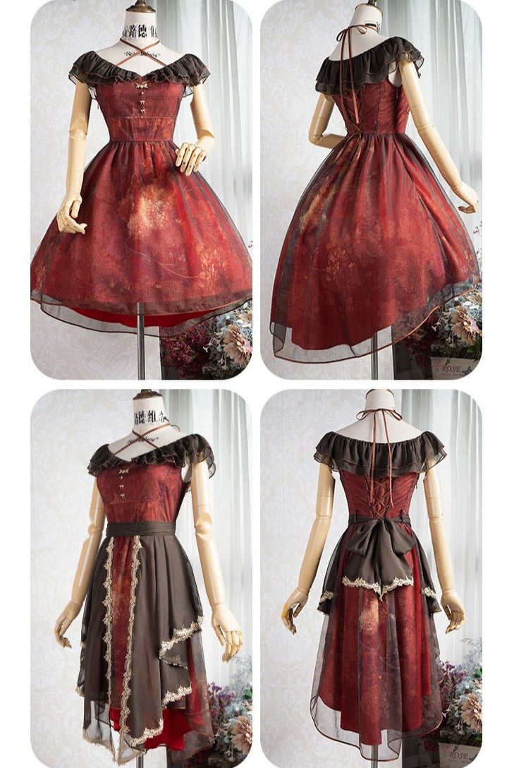 [Sale Period Ended] Porcelain Flower Garden Veiled Dress