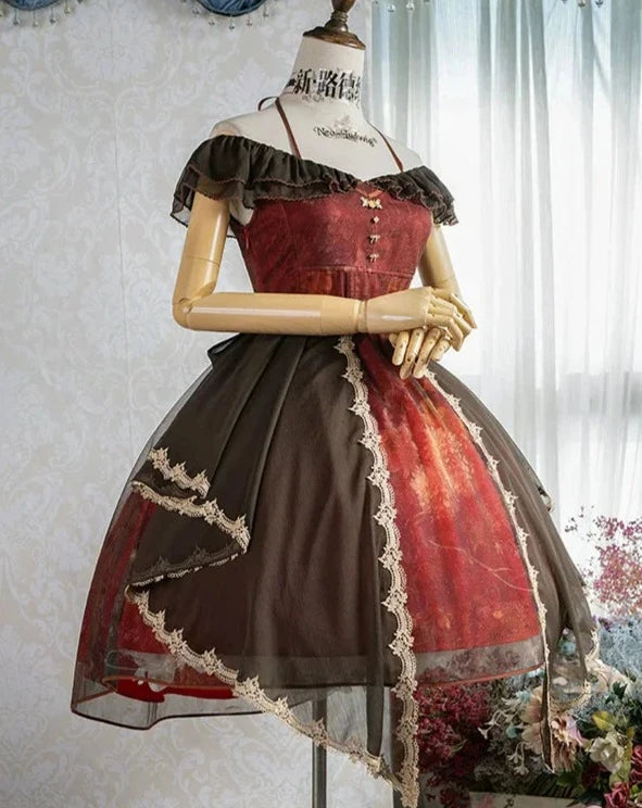 [Sale Period Ended] Porcelain Flower Garden Veiled Dress