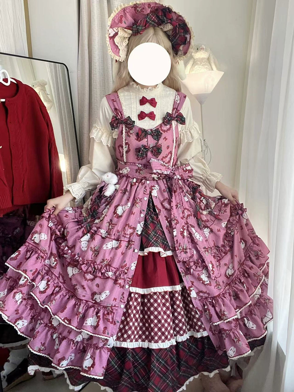 【予約販売】Sweet Berry Rabbit ジャンパースカート