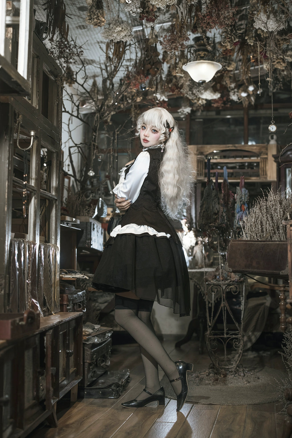 Bloodline Baron Spider Web Skirt 3-Piece Set