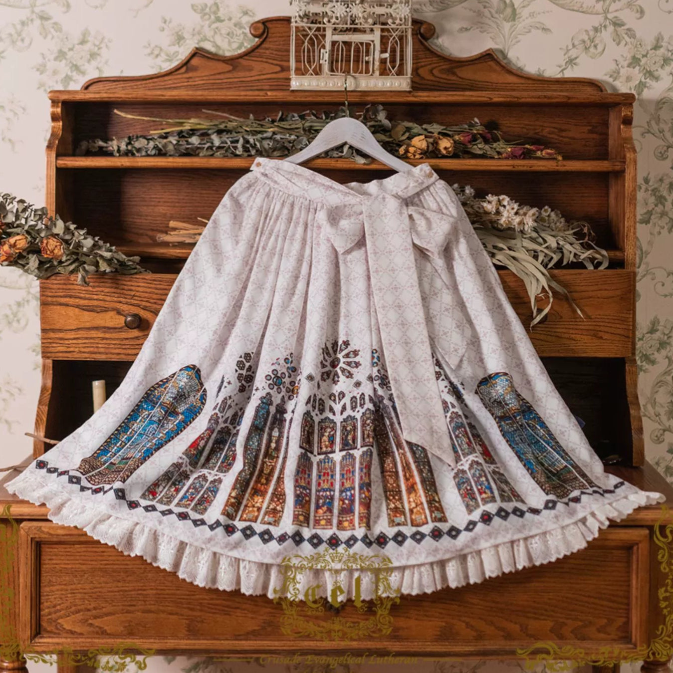 [Pre-orders available until 2/10] The Holy Cross Print Skirt