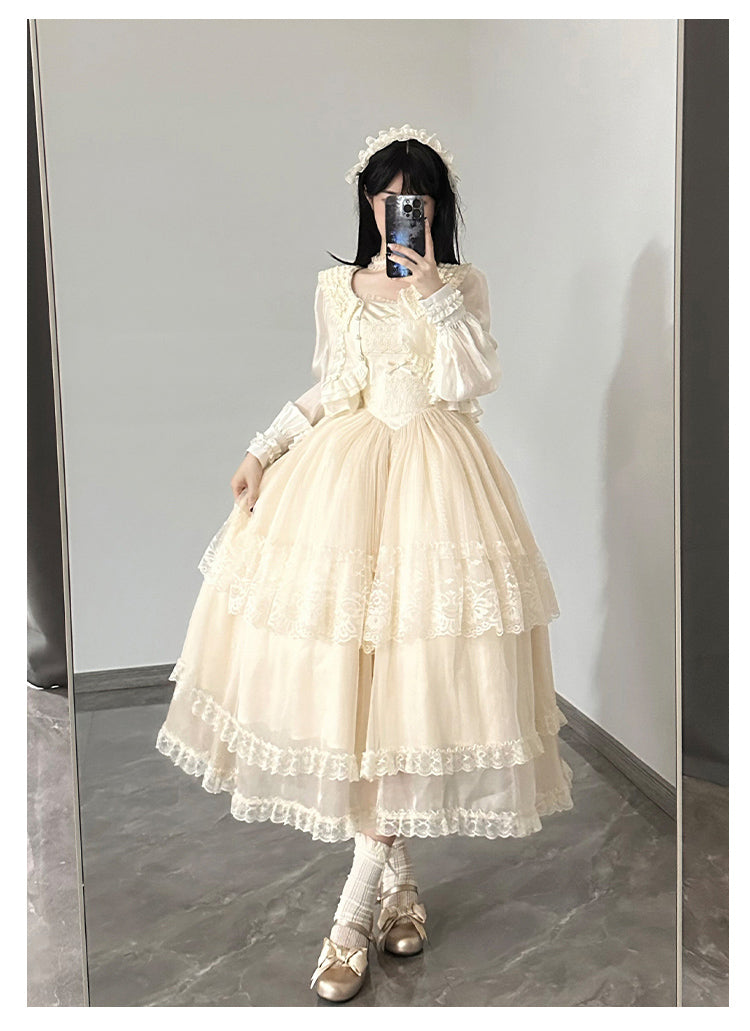 Forest Fairy Design Lace Jumper Skirt