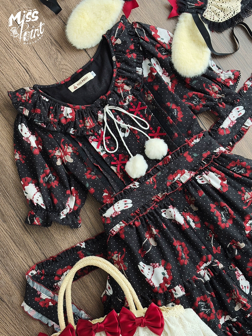 【予約販売】Sweet Berry Rabbit 半袖ワンピース