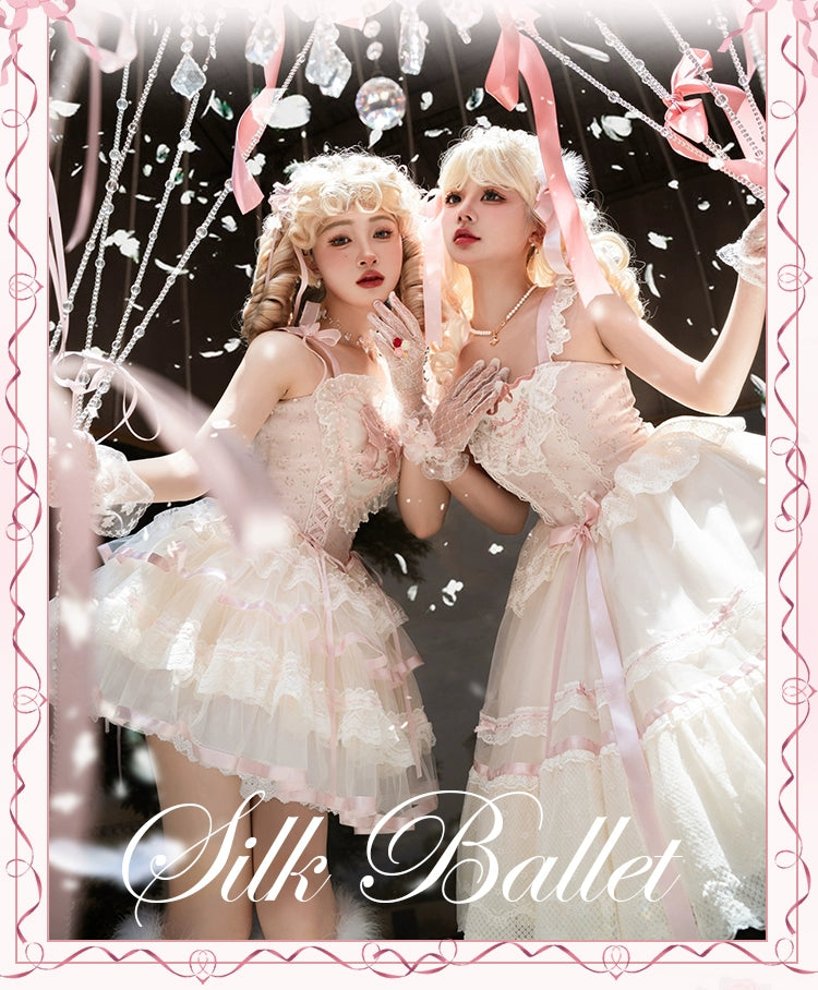 [Pre-orders available until 1/23] Silk Ballet Jumper Skirt - Mid-length