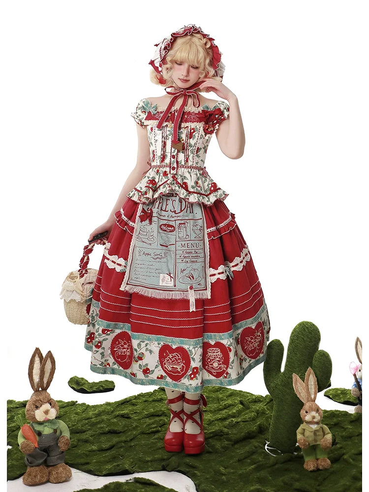 [Sale period has ended] Apple Paradise Tops &amp; Skirt Set/Long Length