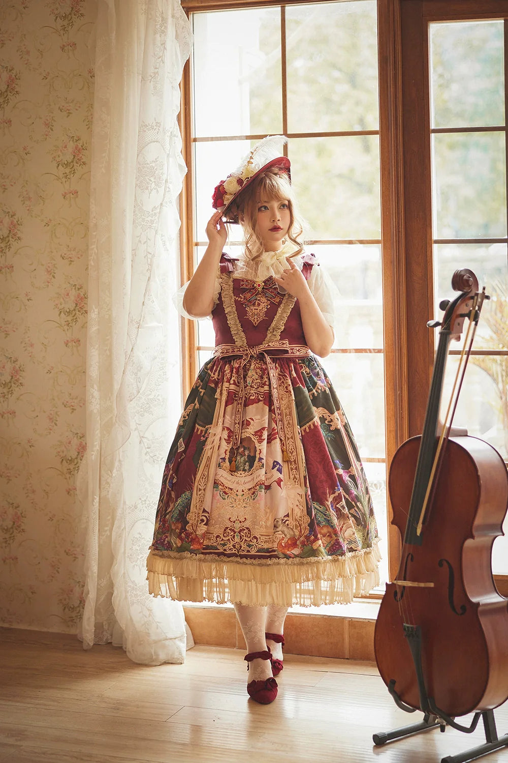 [Pre-order] Wanhua Mirror Western Aristocrat Style Jumper Skirt