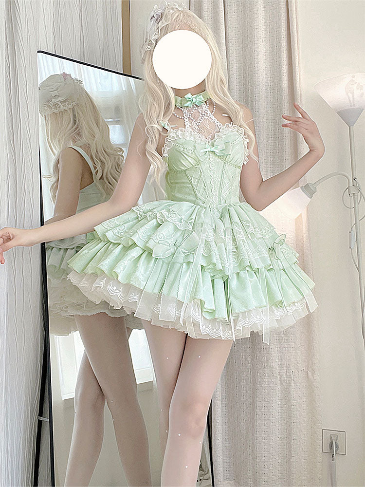 Ballet Fairy ホルターネックジャンパースカート