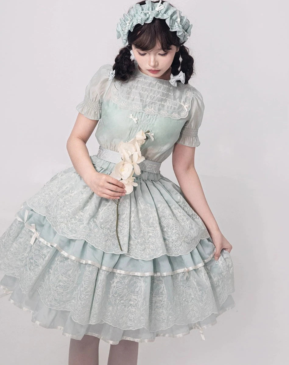 Fourteen-line Summer 4-tier skirt