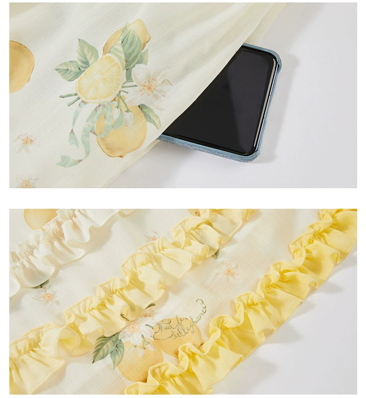 【受注予約7/16まで】Limone Town カントリー風ワンピース