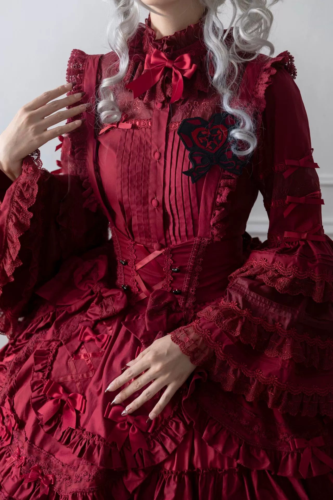 【受注予約10/15まで】Hybrid Doll Moon Island2.0 スタンドカラーブラウス