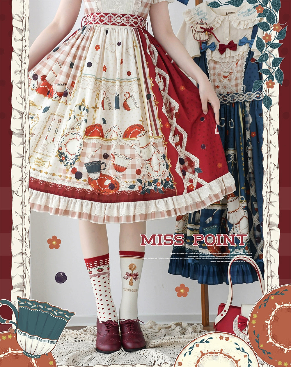 [Pre-order] Picnic Tea Party Square Neck Dress