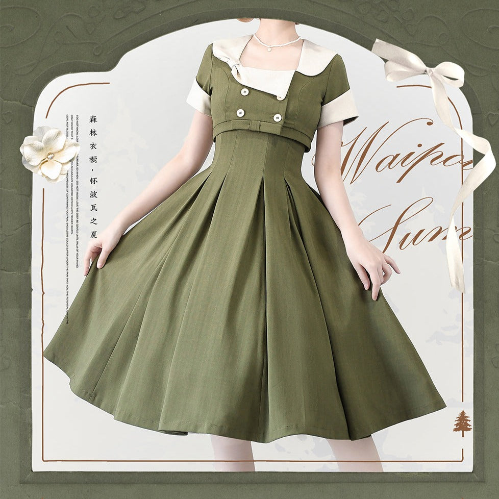 Summer Forest エレガントクラシカルセットアップ リボンのヘアアクセ付