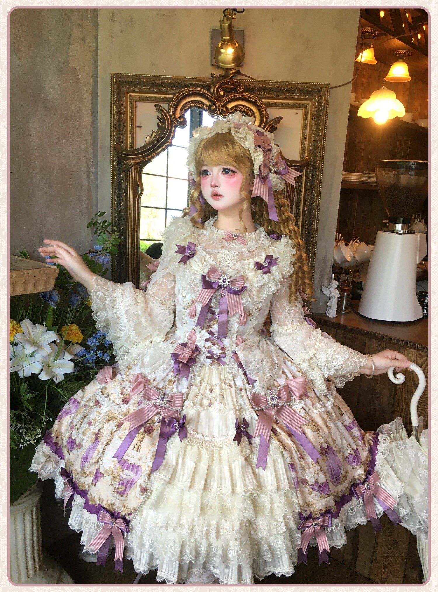 【受注予約6/16まで】Antique Gemstone Fragrance ジャンパースカート単品