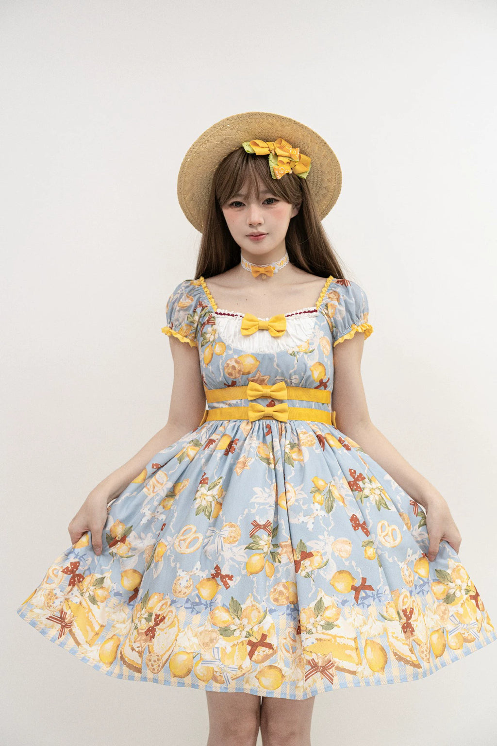 【受注予約6/26まで】Lemon Biscuit プリントワンピース