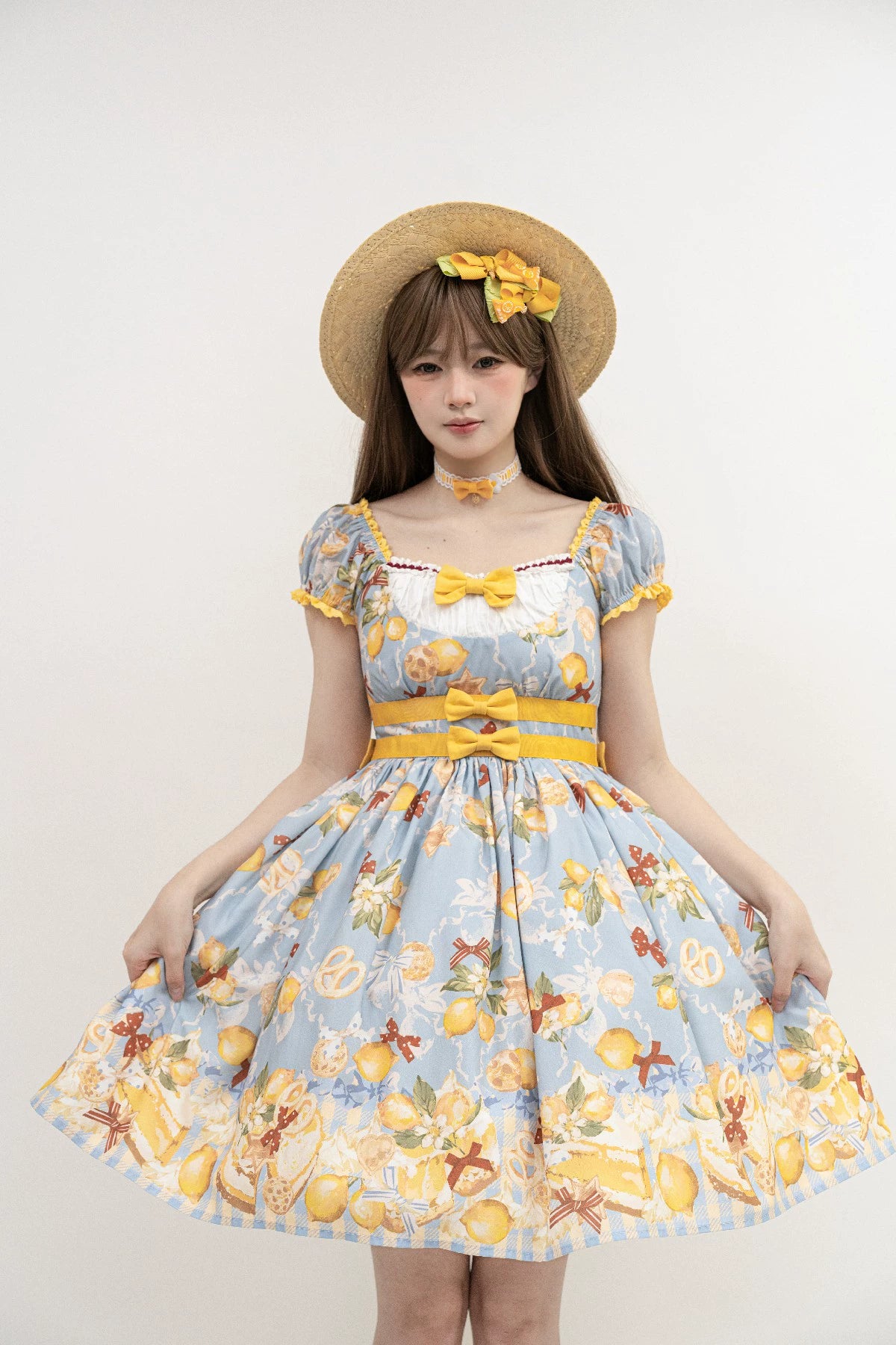 【受注予約6/26まで】Lemon Biscuit プリントワンピース