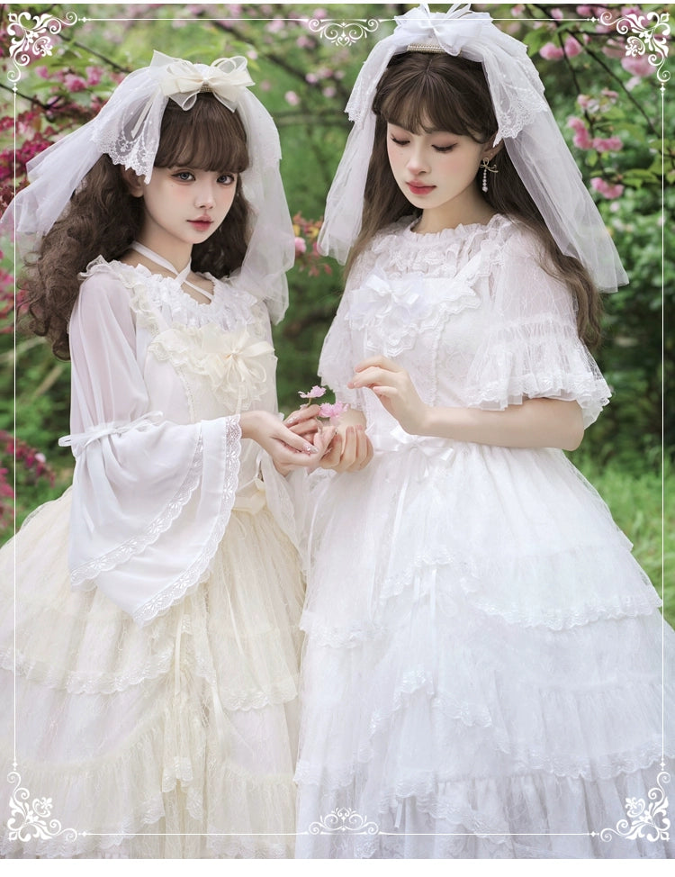 June Bride Flower Lace Jumper Skirt Available in 4 Colors