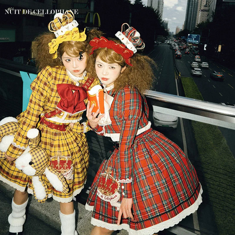 [Pre-orders available until 10/29] Thistle Crown Checkered Mini Skirt