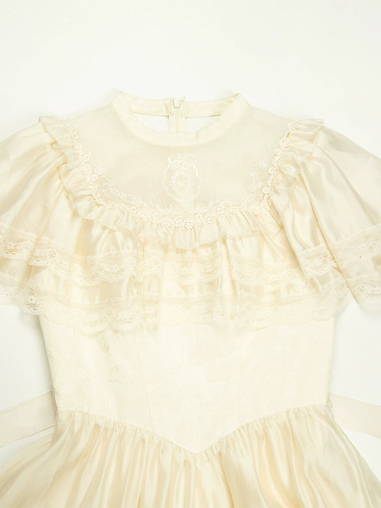 Morning Mist クラシカルシアーワンピース