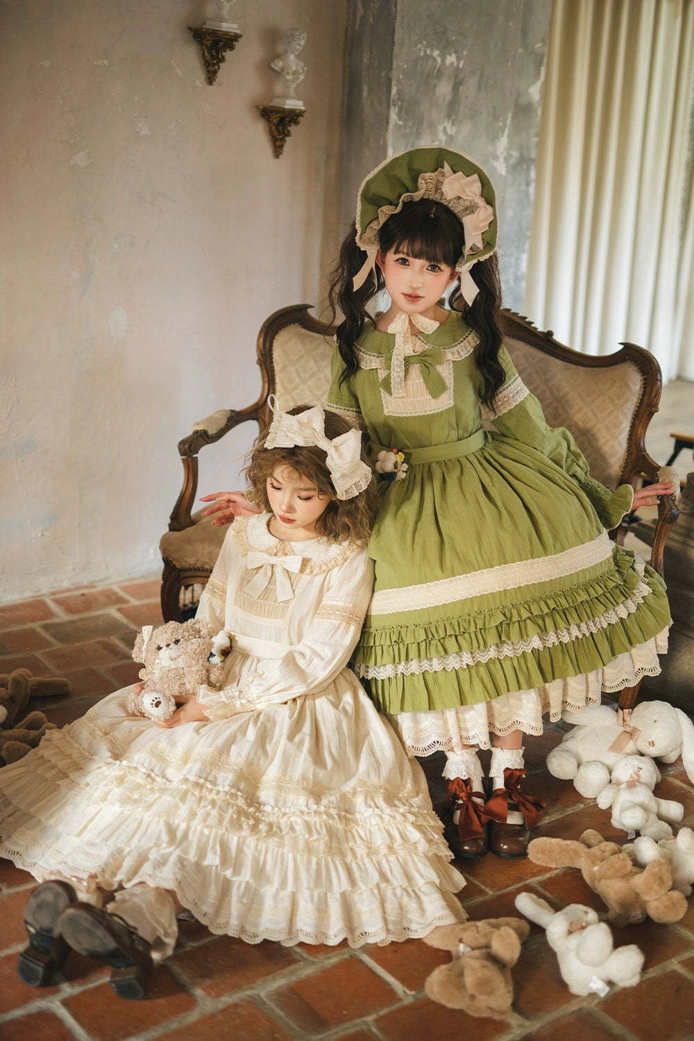 【予約販売】Sweetie Sheep フリルワンピース・無地タイプ