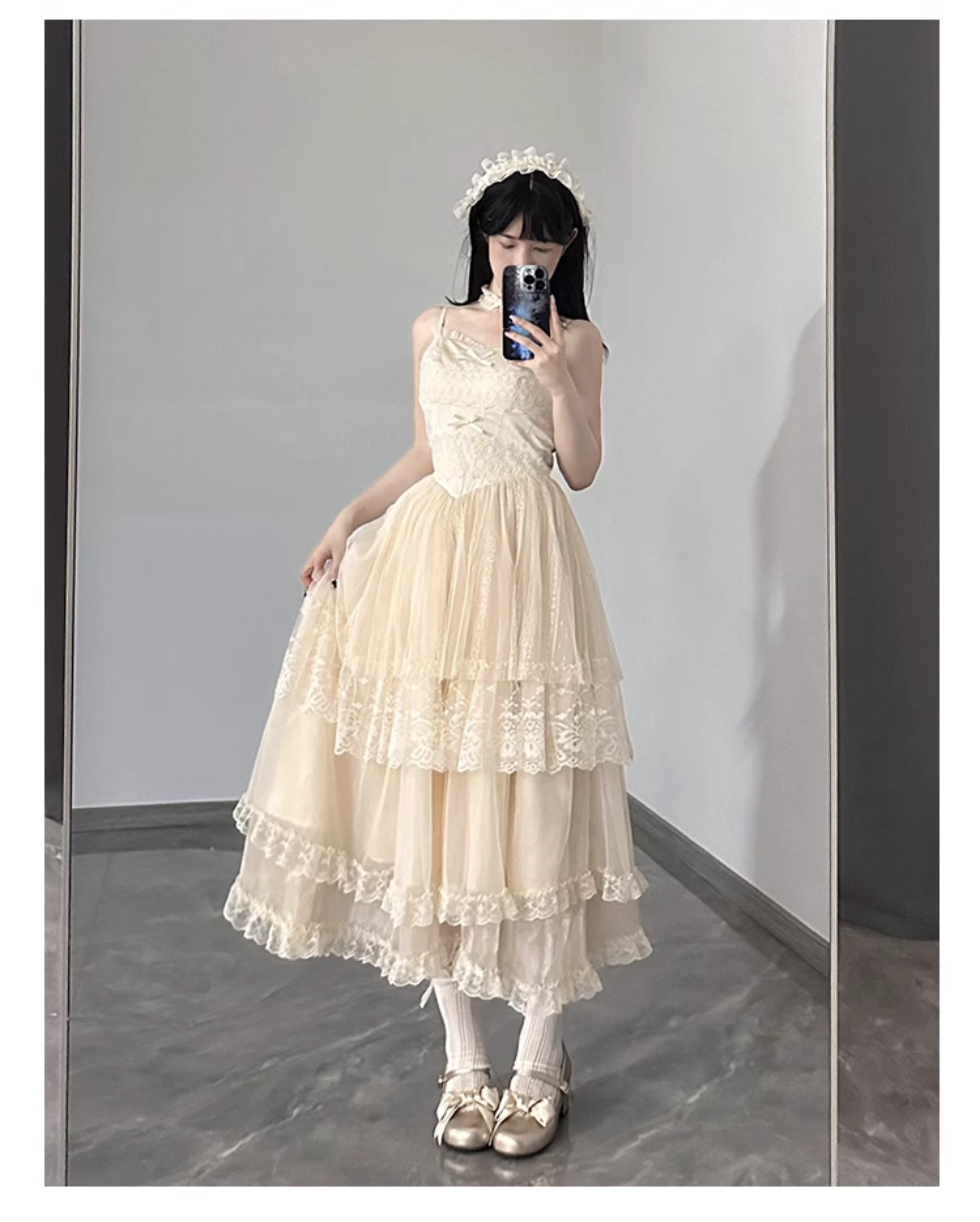 Forest Fairy Design Lace Jumper Skirt