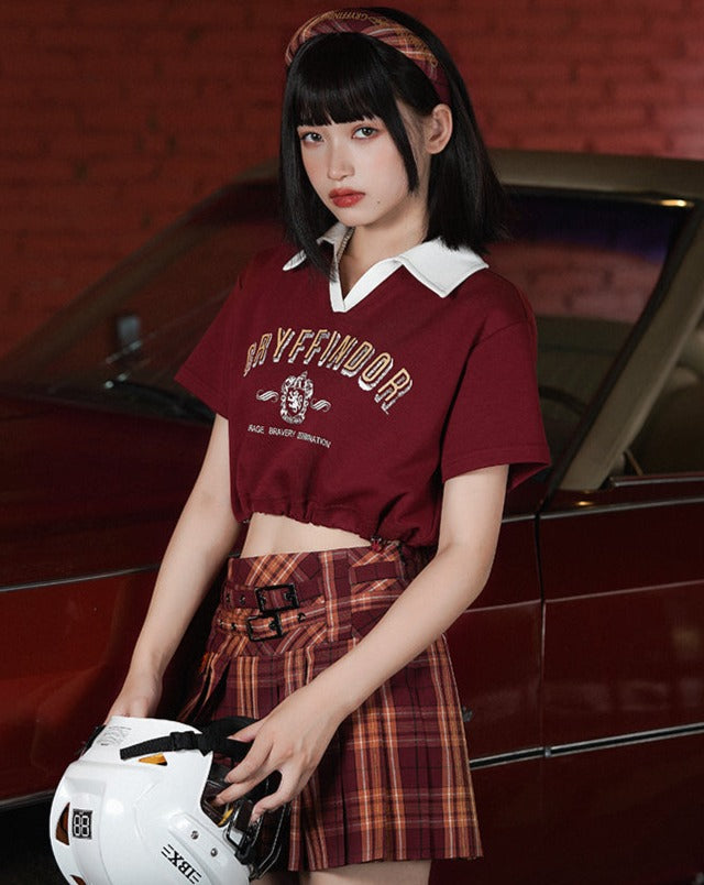 [Pre-order] Hogwarts School of Witchcraft and Wizardry Short length top with collar