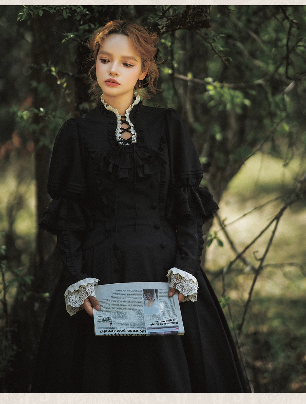 【受注予約7/31まで】Flores Ladyクラシカル花びらワンピース