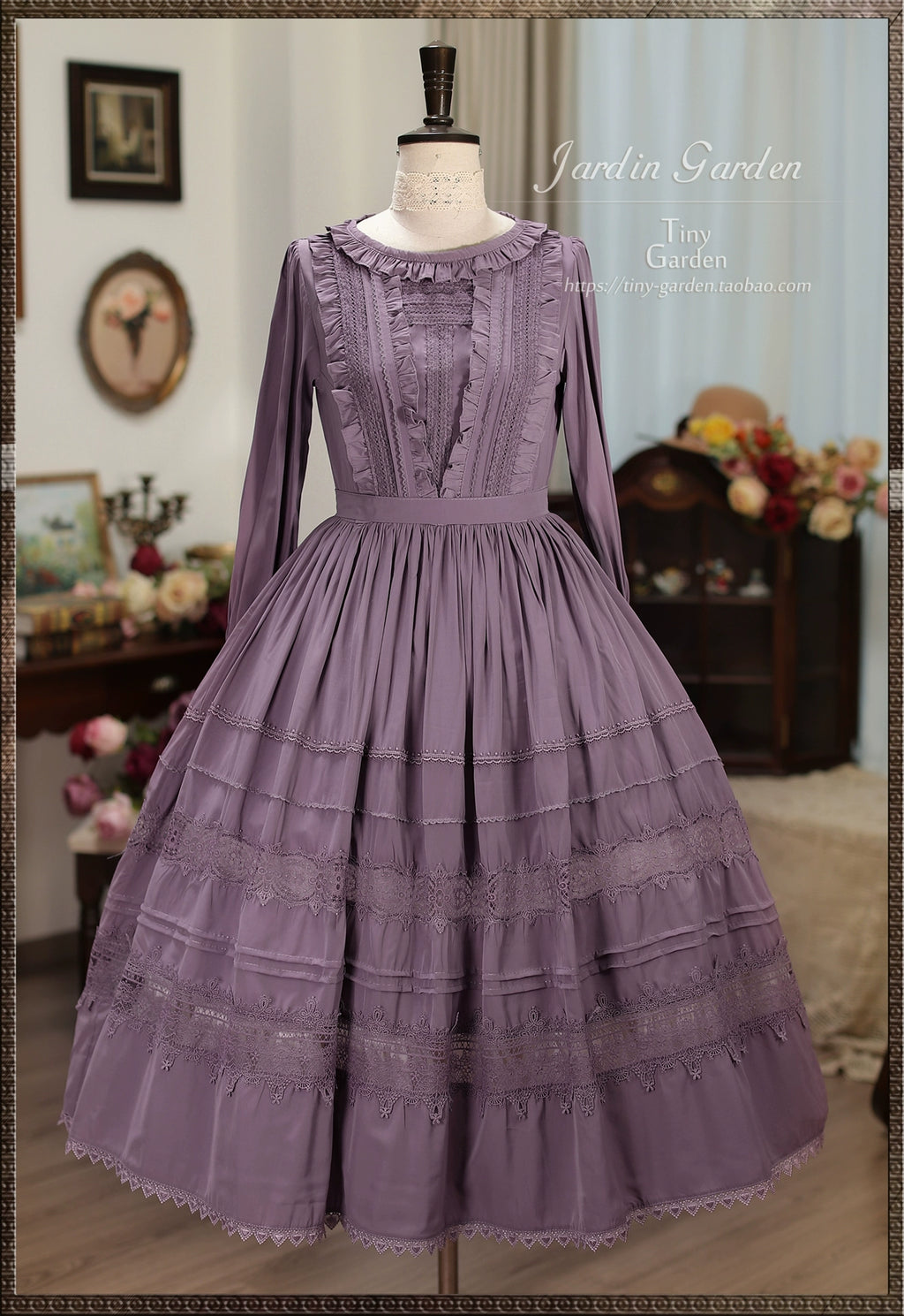 [Pre-order] Spring Whisper Classical Dress, Long Sleeve Type