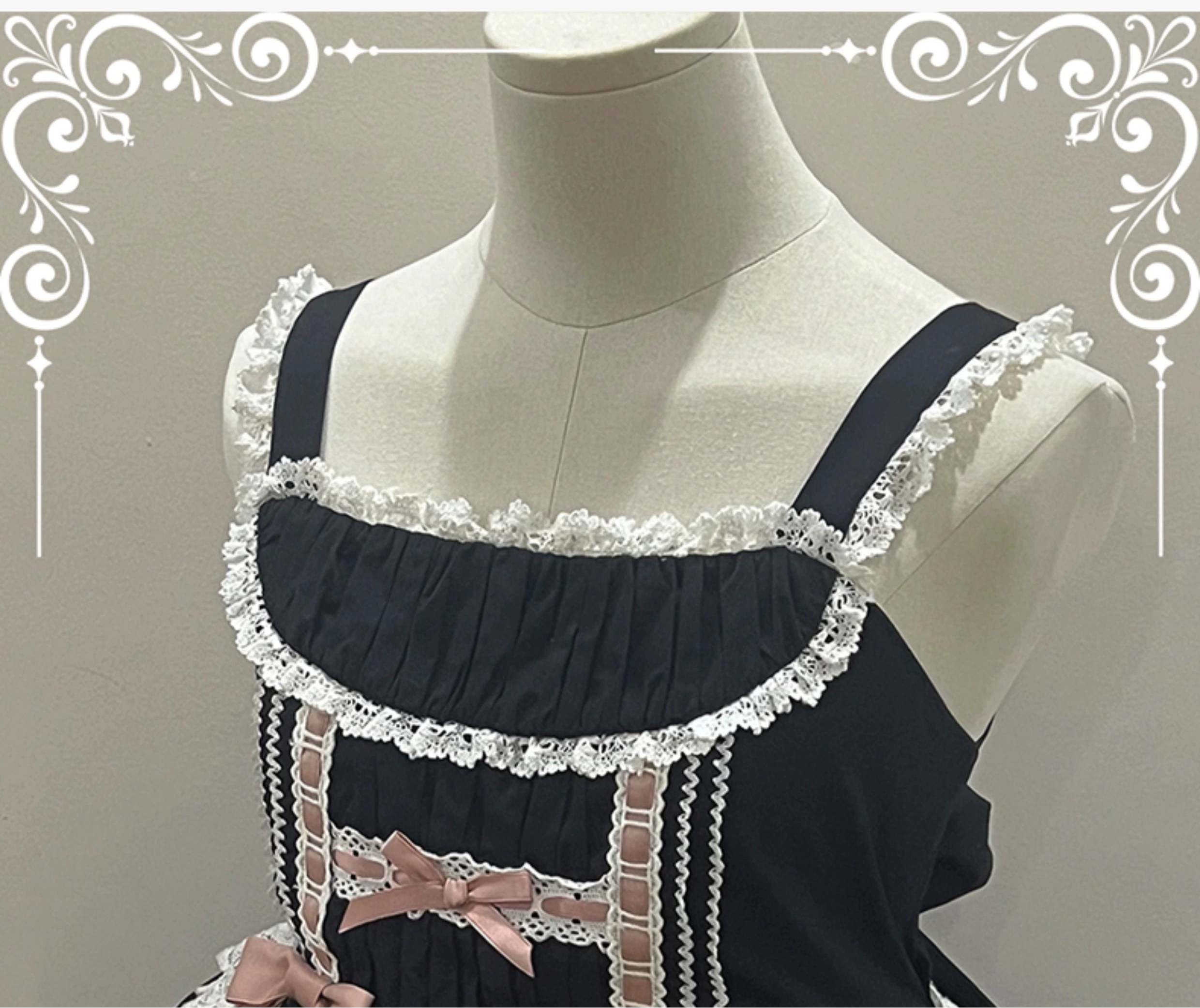 【受注予約5/21まで】Laura's Doll ハイウエストジャンパースカート・全3色
