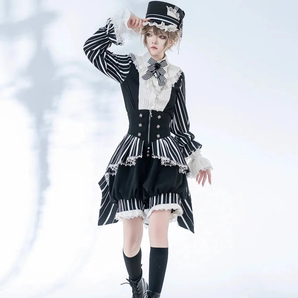 [Pre-order] Marvelous Trick Prince-style Striped Blouse